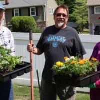 Volunteers Beautify Group Home Gardens