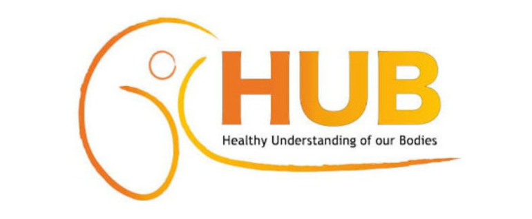 Logo for HUB: Healthy Understanding of our Bodies.