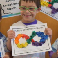 Stepping Stones Students Celebrate Earth Day and Autism Awareness Month