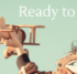 A child holding a wooden toy airplane, with the words "Ready to Soar" above and the words "Impact Report 2023-2024" below.