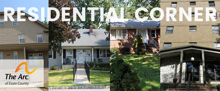 Residential Corner with images of four of The Arc of Essex County residences