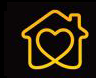 Icon of a home with a heart in the center of it